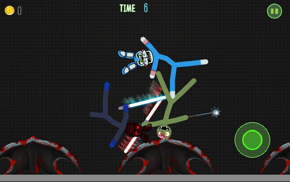 Screenshot of Stickman Warriors Zombie Fnaf