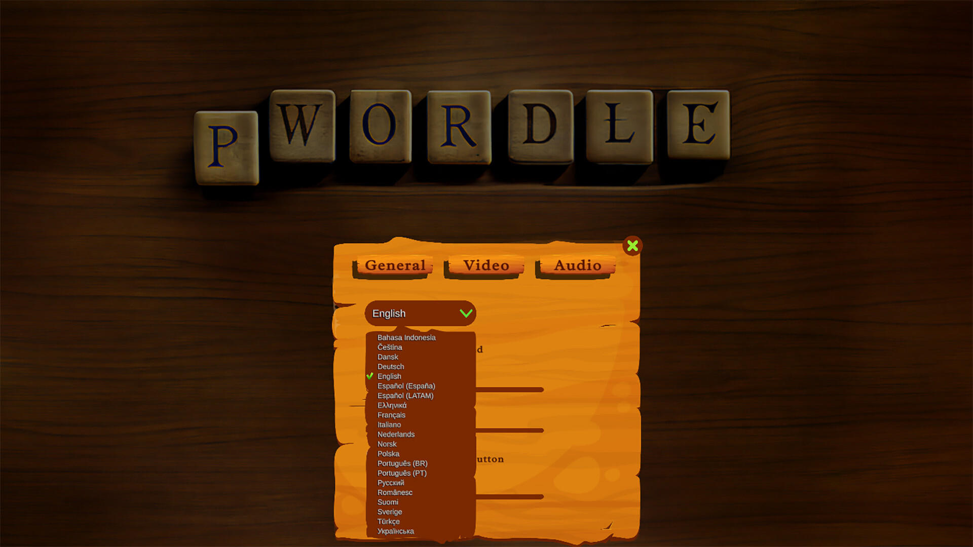 Screenshot of pWordle