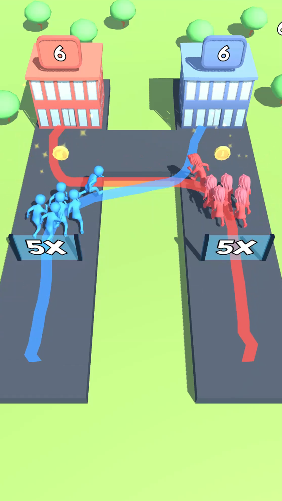 Toilet Rush 3D Game Screenshot