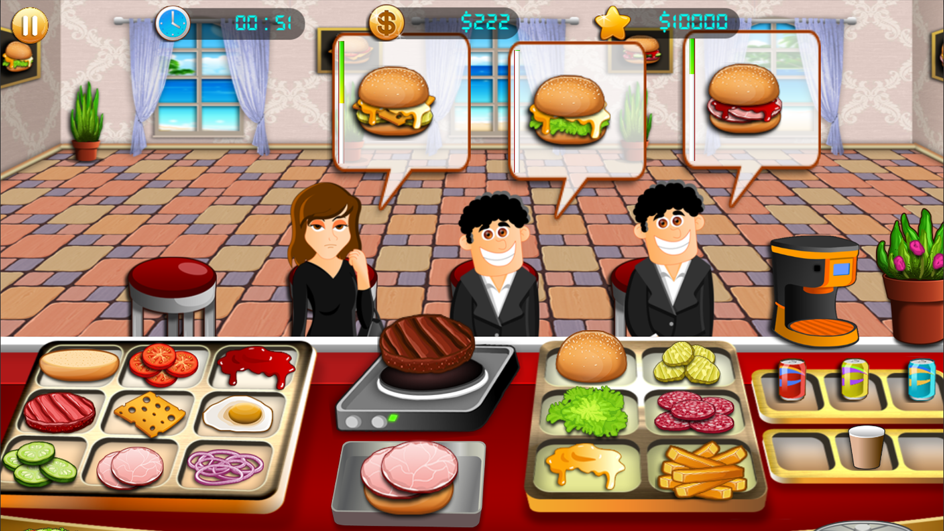 Cooking - Yummy Burger Restaurant Game Screenshot