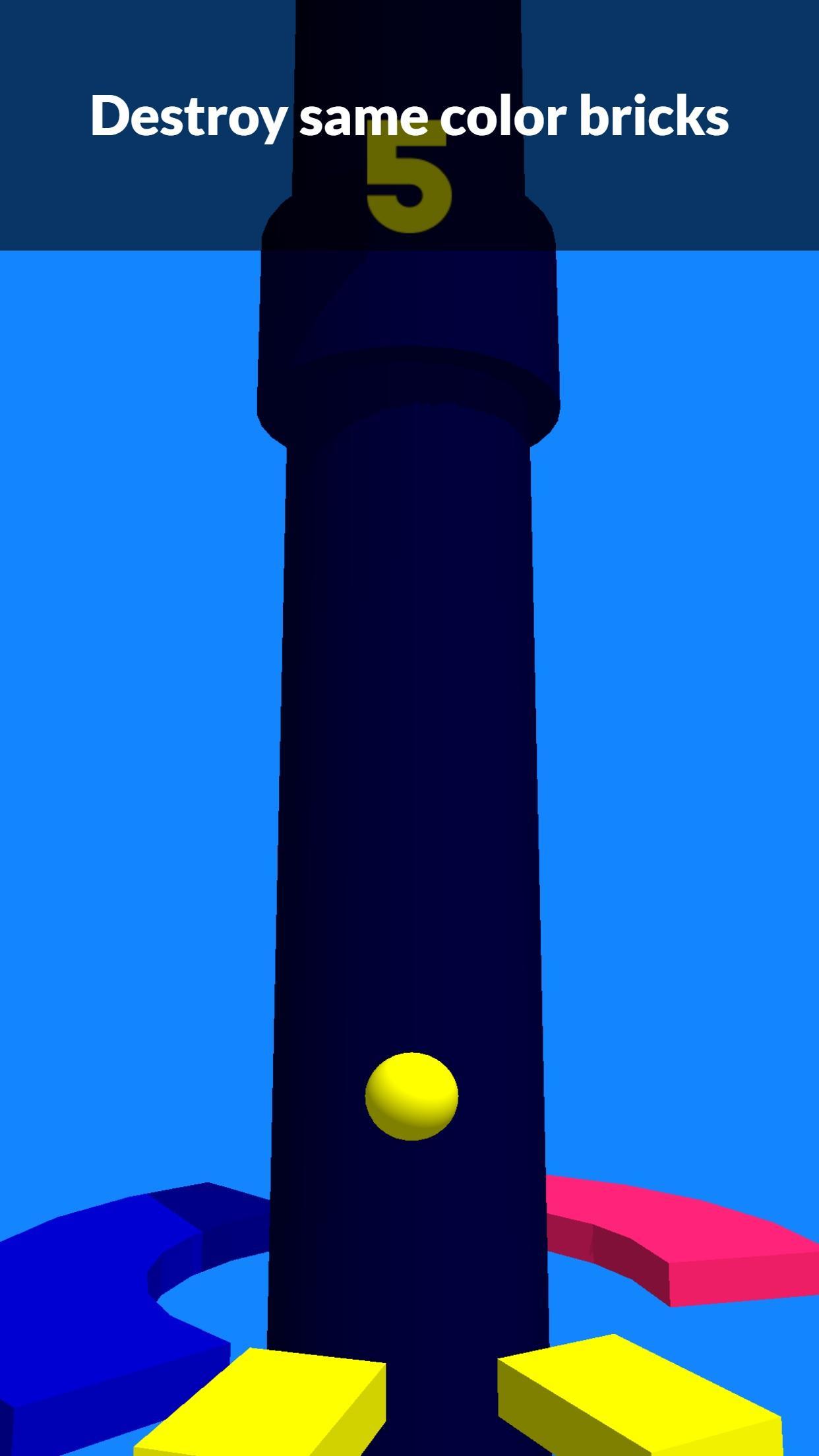 Captura de Tela do Jogo Color Helix Tap