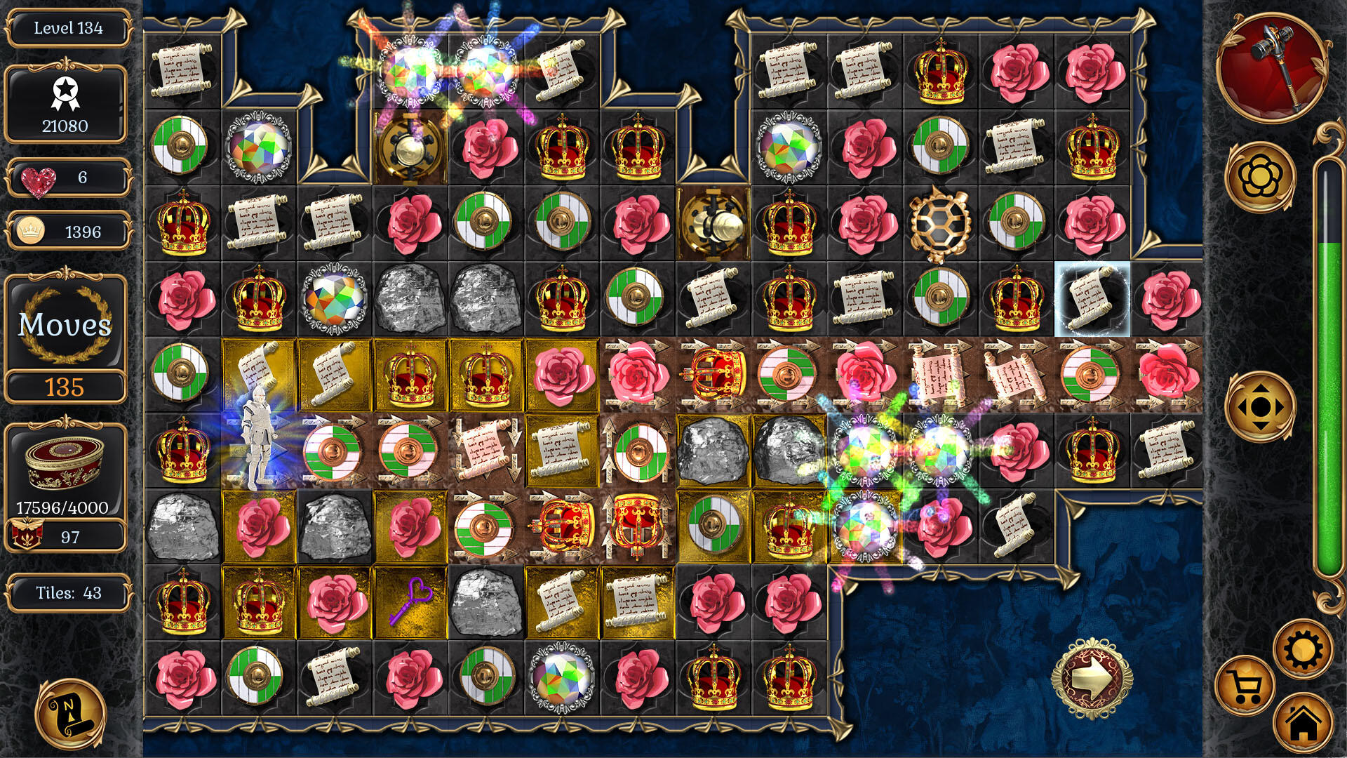 Jewel Match Origins 3 - Camelot Castle Collector's Edition screenshot game