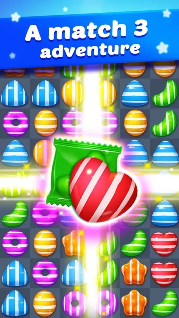 Sweet Candy Mania - Match 3 Puzzle Free Games遊戲截圖