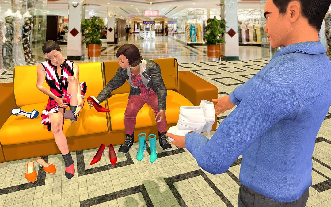 Black Friday sale shopping mall cashier ATM machin screenshot game