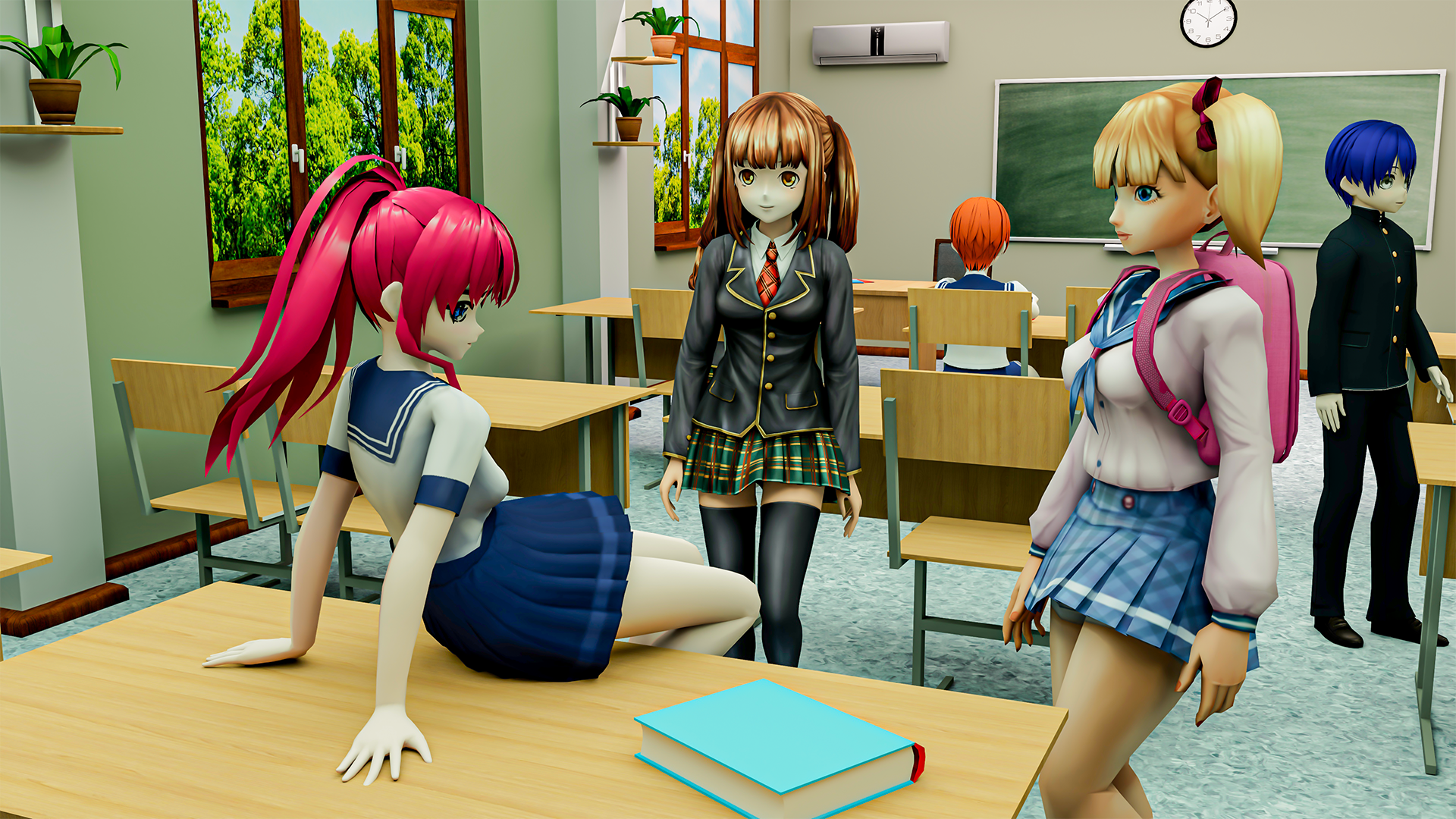 Anime High School Love Story 1 Game Screenshot