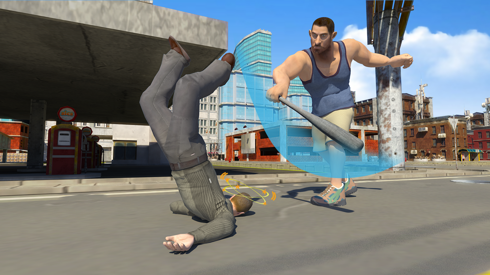 Screenshot 1 of Big Man 3D: ហ្គេមប្រយុទ្ធ 2.5