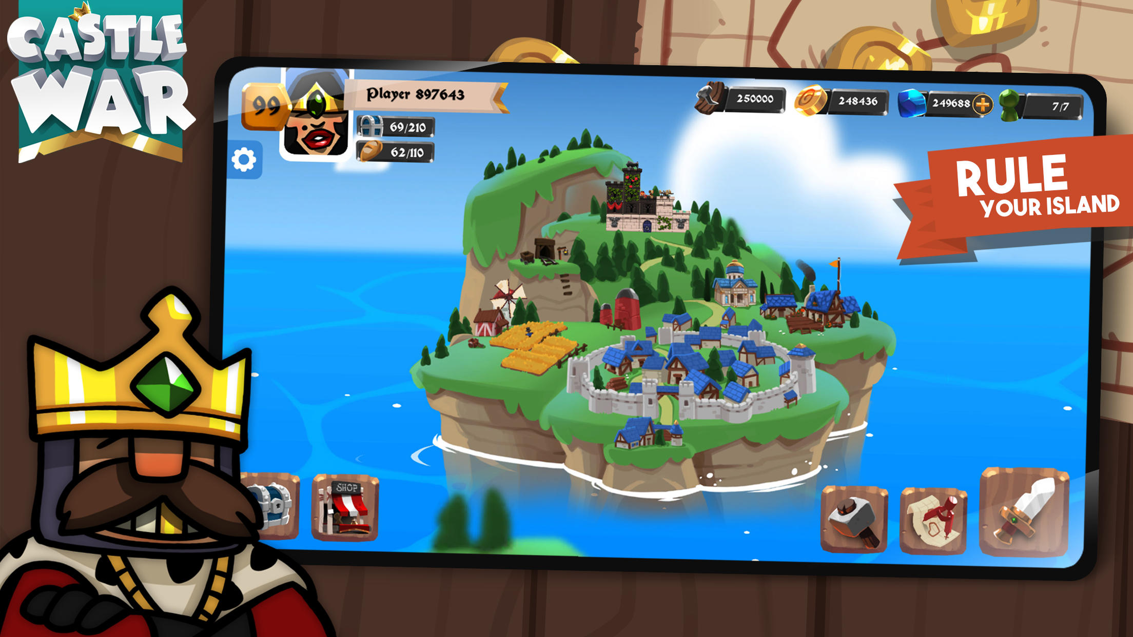 Screenshot 1 of Castle War: Idle Island 1.9.10