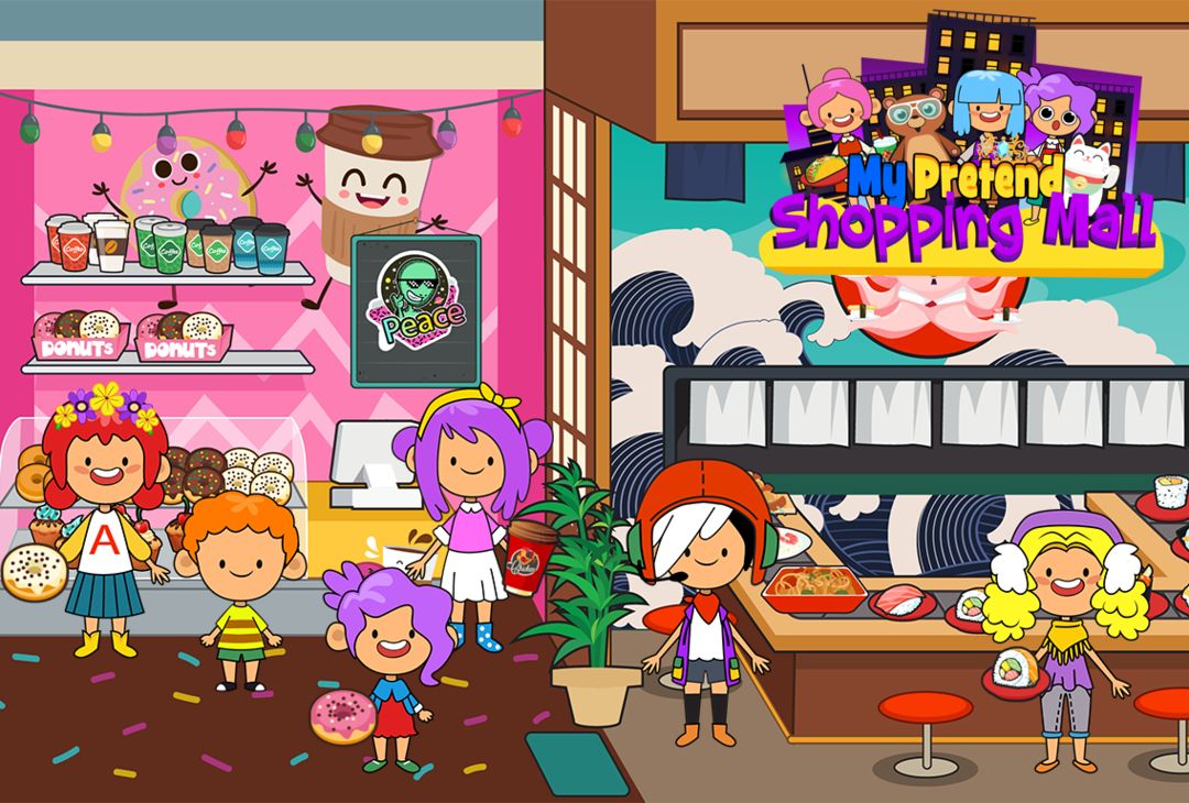 Screenshot of My Pretend Mall - Kids Shopping Center Town Games