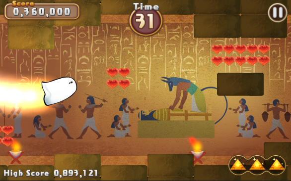 Flying Mr. Medjed Game Screenshot