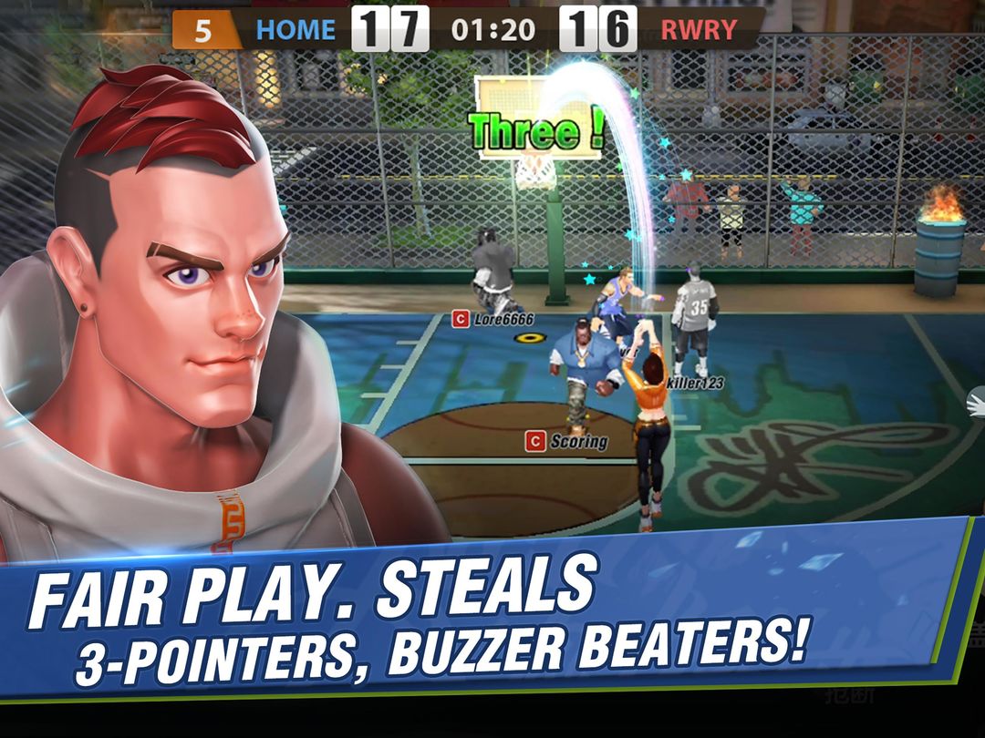 Screenshot of Hoop Legends: Slam Dunk