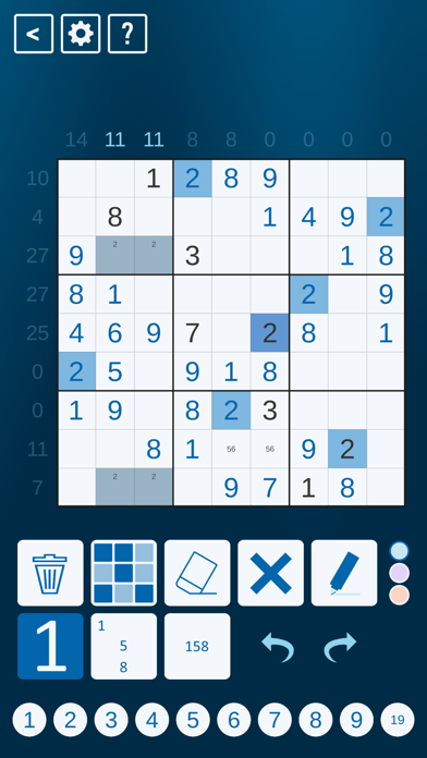 Screenshot 1 of Sandwich-Sudoku 