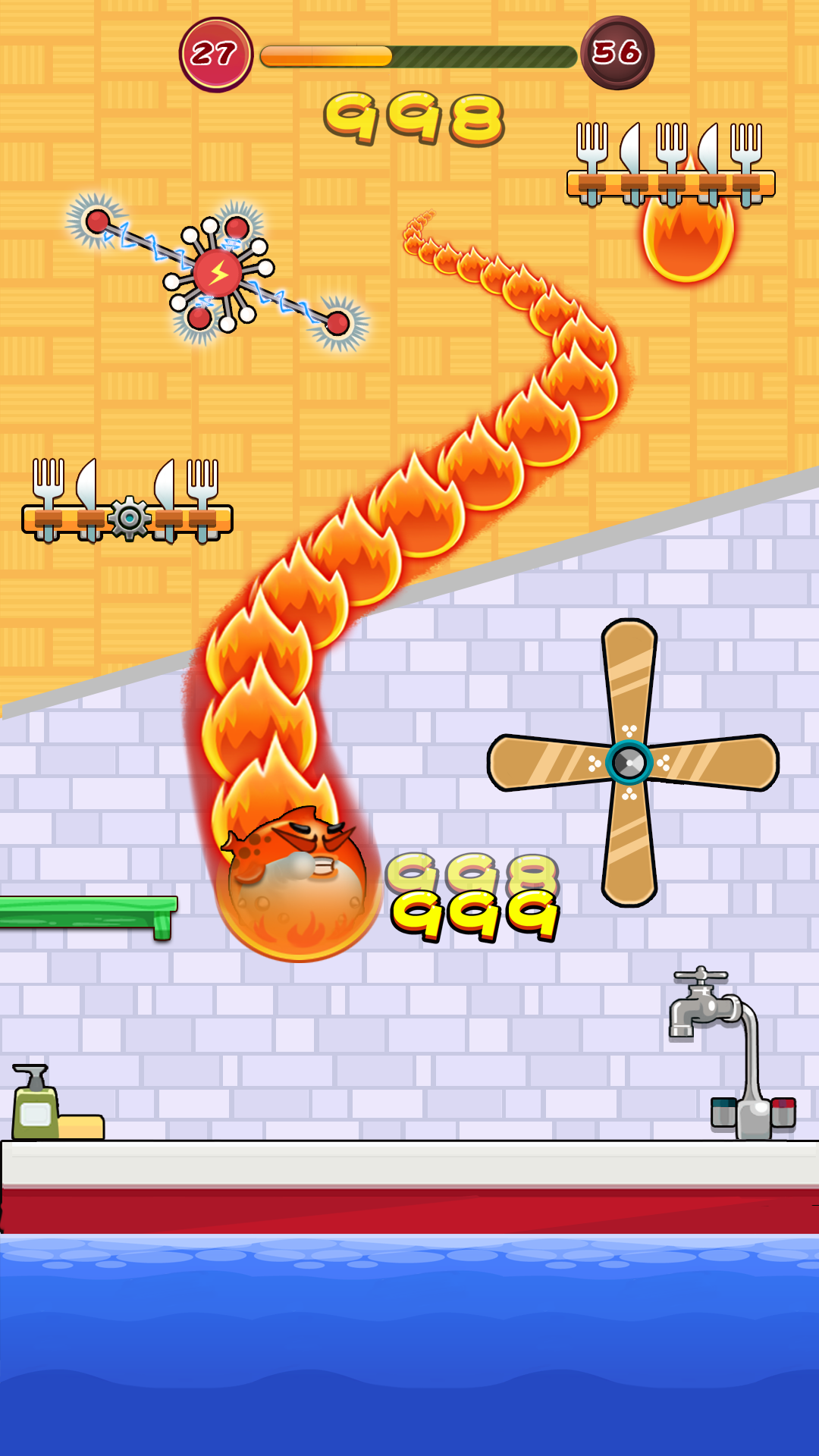 Fish Down – Jump and Fall & Bounce to the Pool Game Screenshot