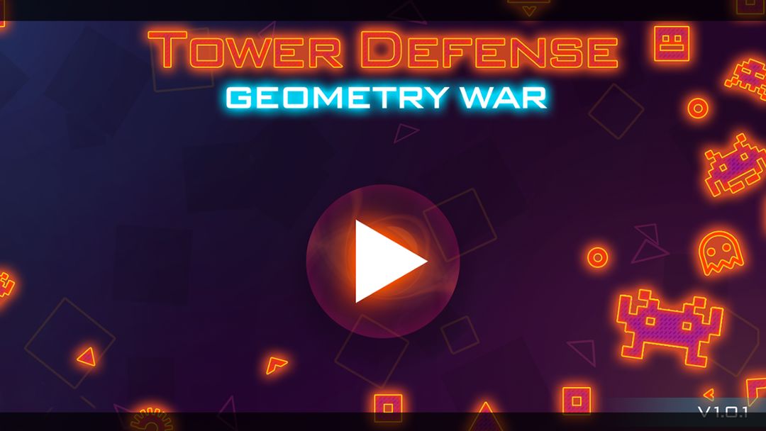 Tower Defense: Geometry War 게임 스크린 샷