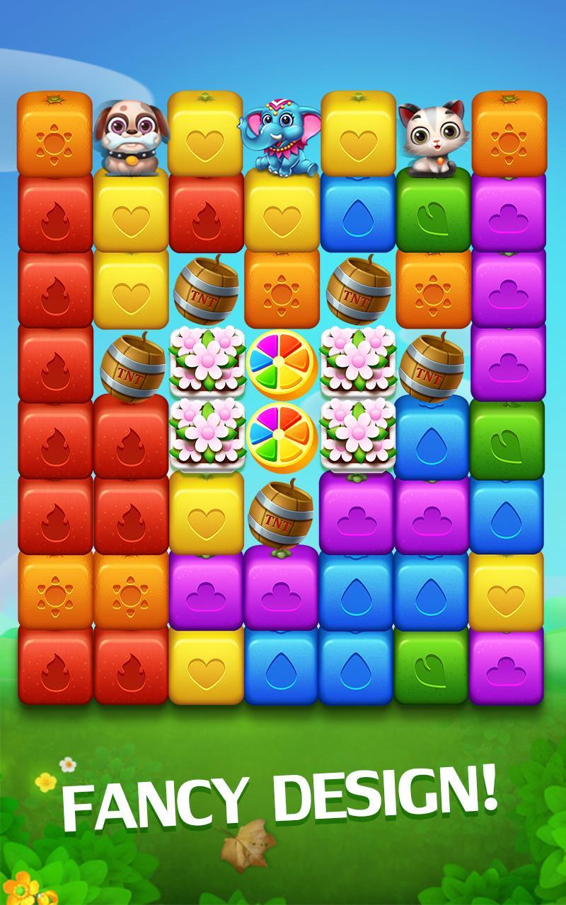Happy Fruits Bomb - Cube Blast Game Screenshot
