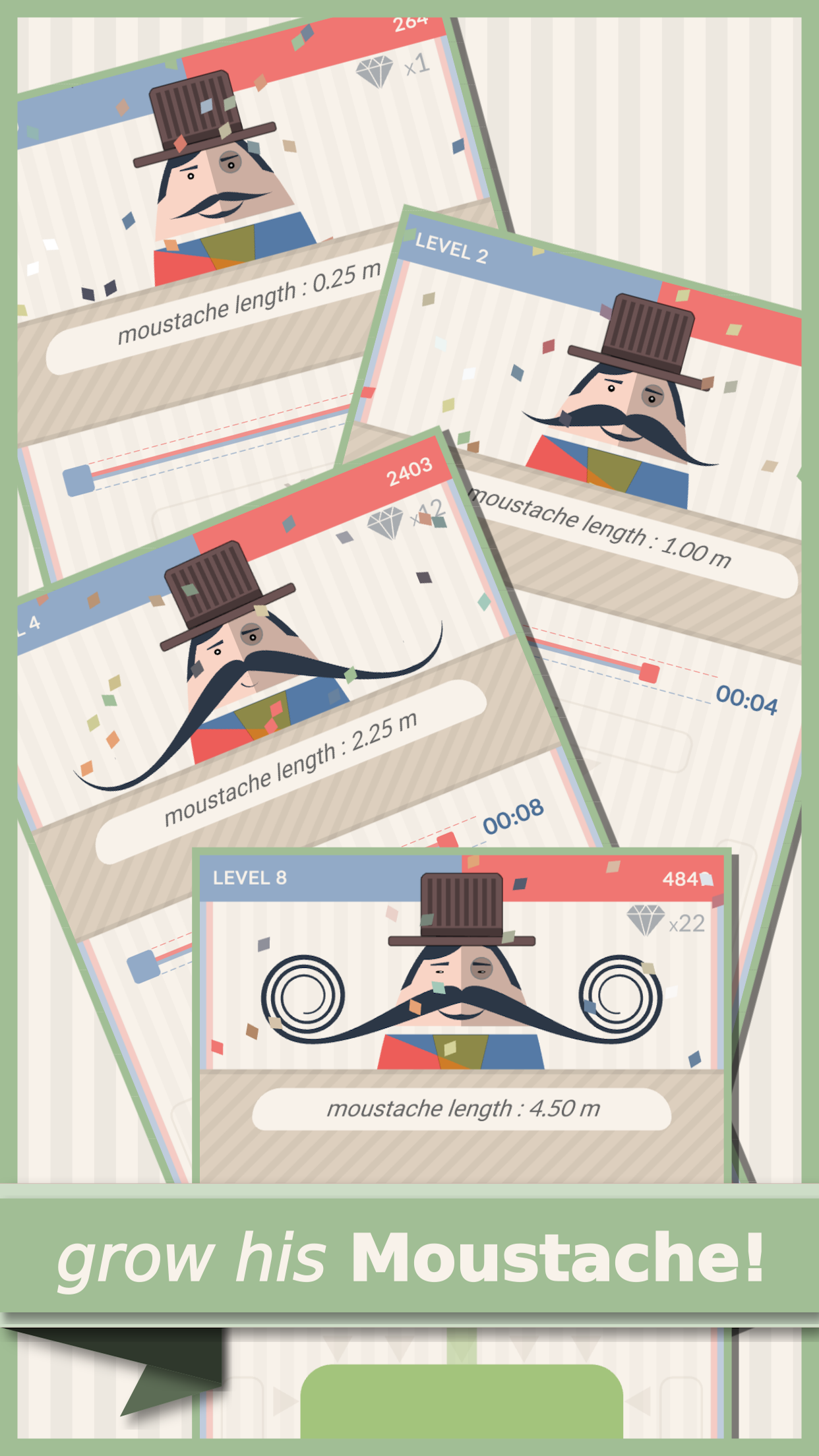 Mr. Mustachio Game Screenshot