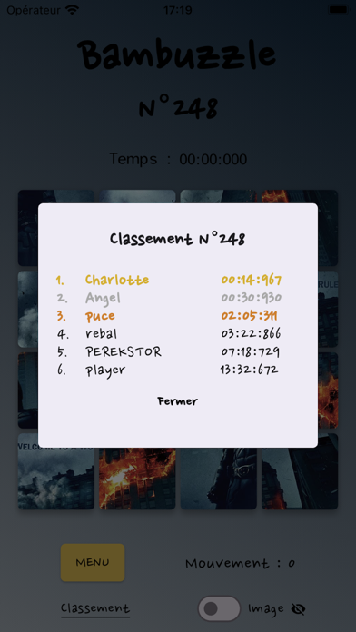 Bambuzzle ゲームのスクリーンショット