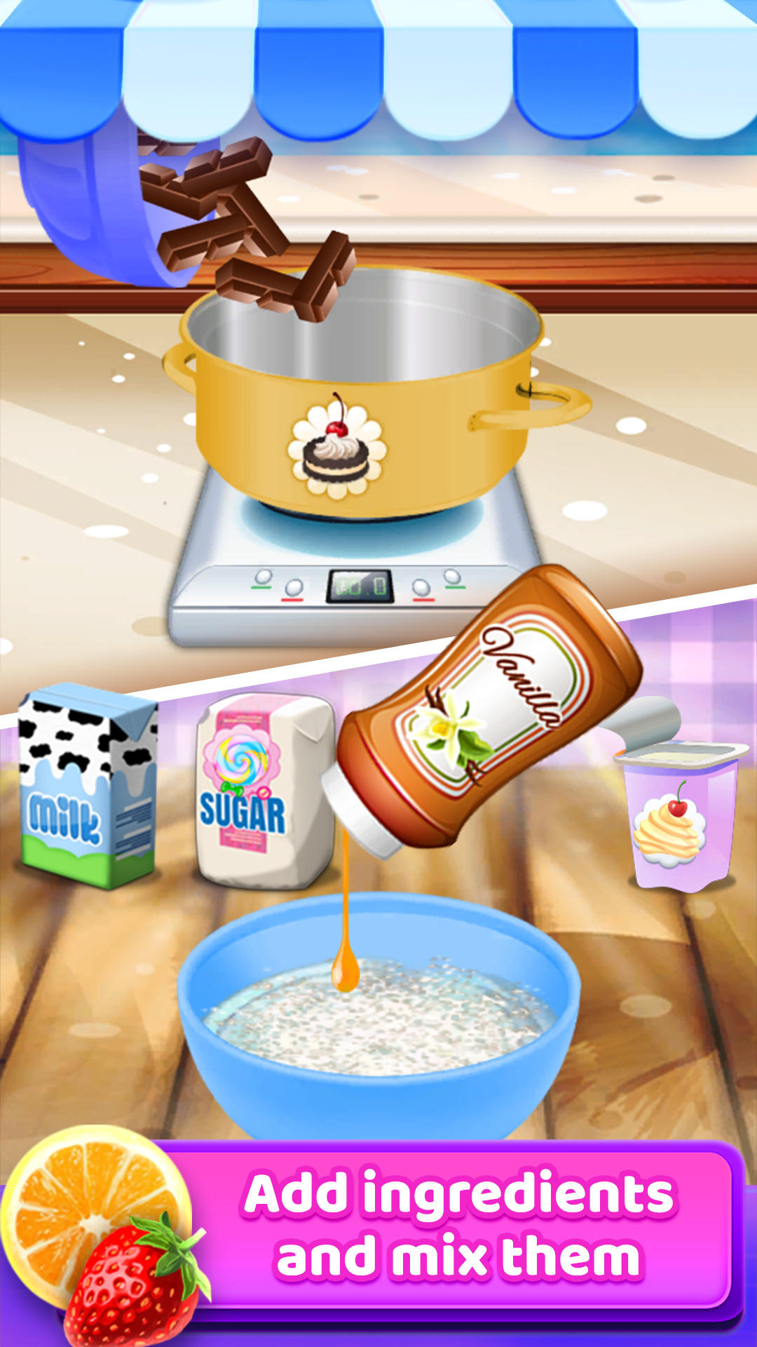 Jogo delicioso de fazer casquinha de sorvete versão móvel andróide iOS apk  baixar gratuitamente-TapTap