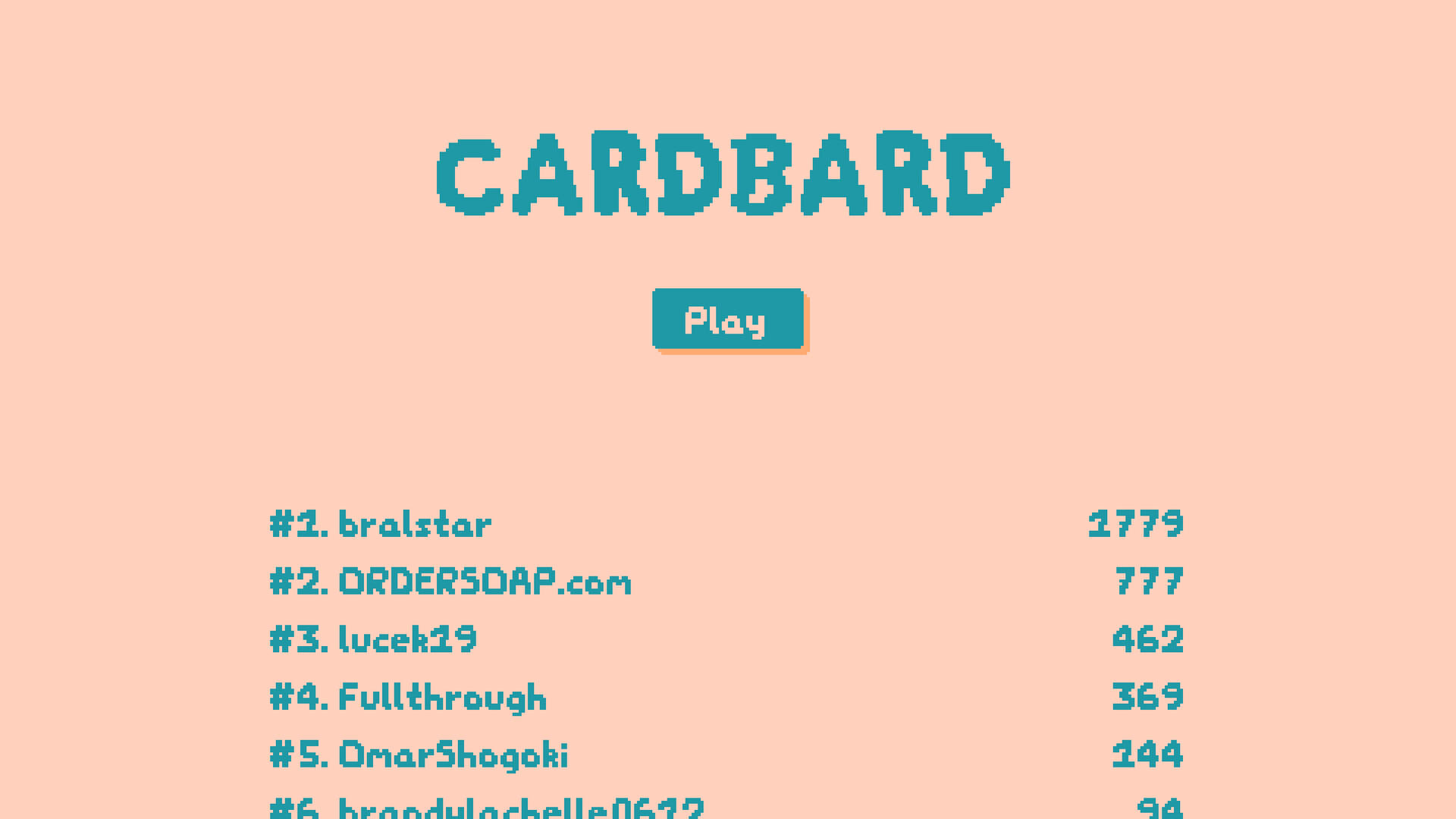 Screenshot of Card Bard