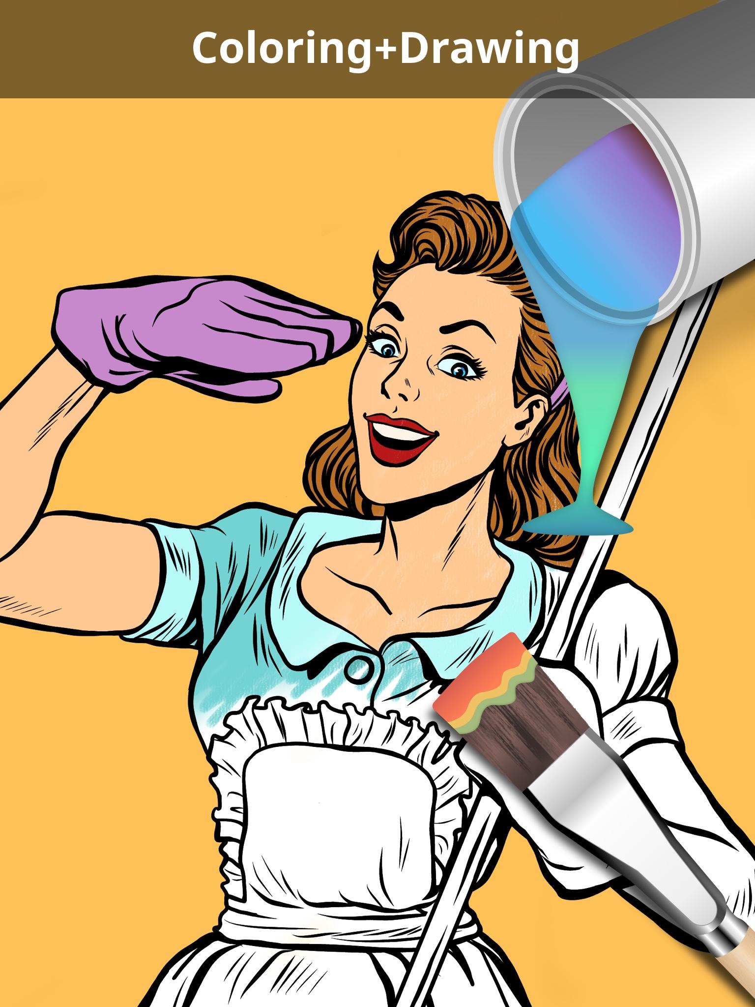 Captura de Tela do Jogo Girls Coloring Book