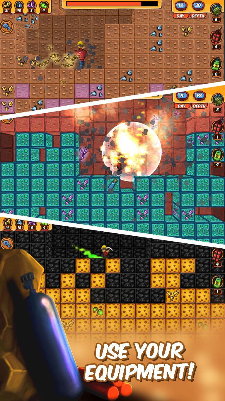 Screenshot of Mad Digger : Gem Miner