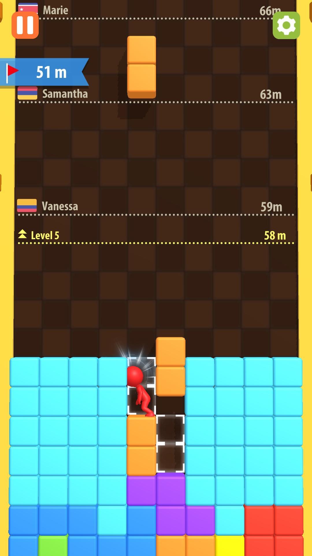 Avoid Blocks-Tetris Game Game Screenshot