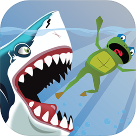Amazing Frog Fight Shark - Game Adventure