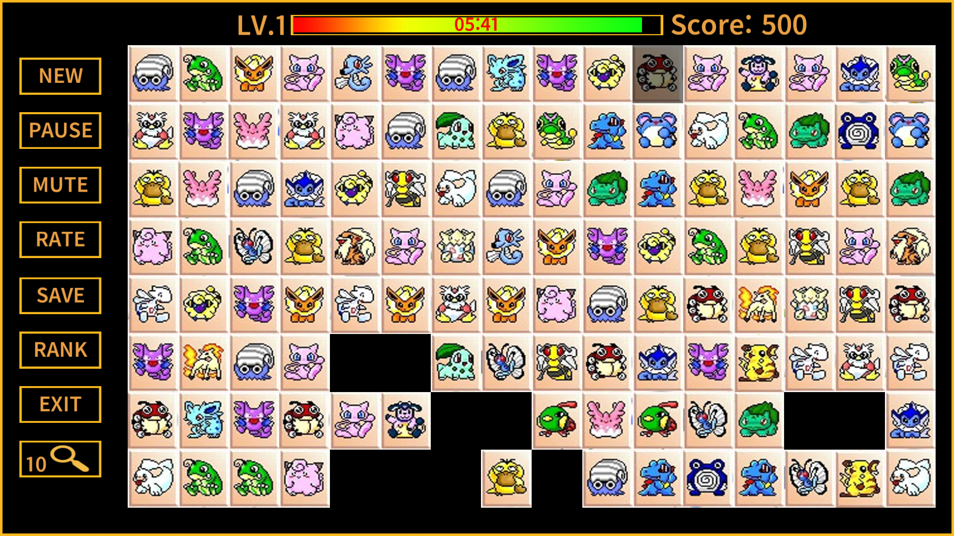 Picachu Classic Game Screenshot