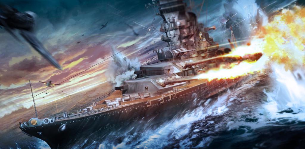 Banner of Invincible Battleship- Permainan Perang Tentera Laut Strategi 3D 1.1.2