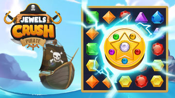 Jewels Crush: Pirate Match 3 Game Screenshot