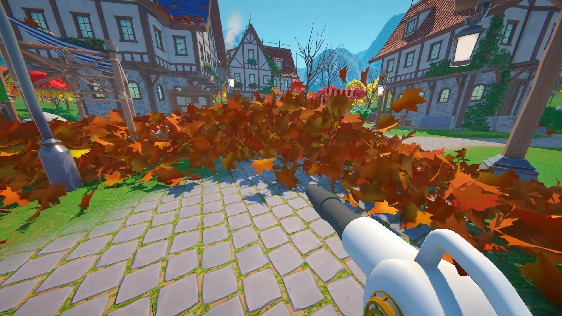 Leaf Blowing Simulator 게임 스크린 샷