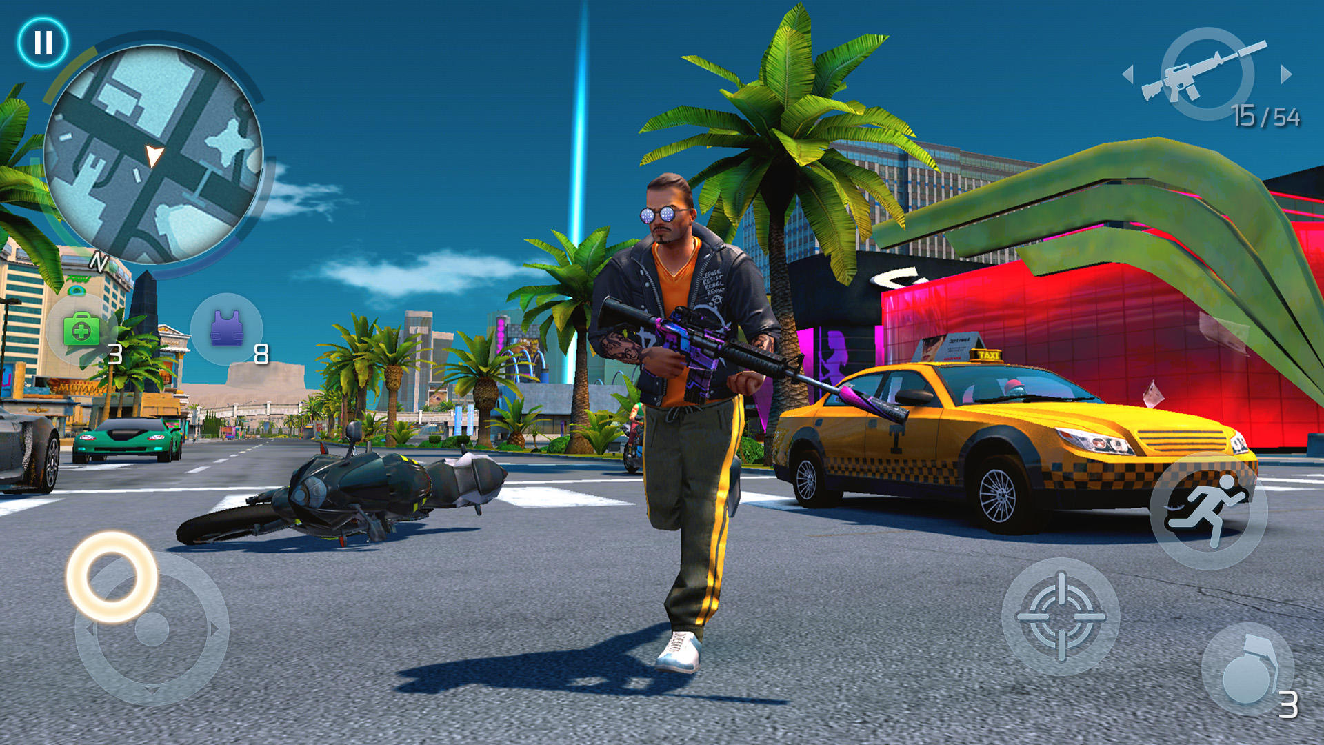 Captura de Tela do Jogo Gangstar Vegas: Mundo do Crime