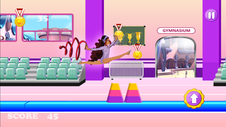 Winx Amazing Princess Gymnastics Game Screenshot