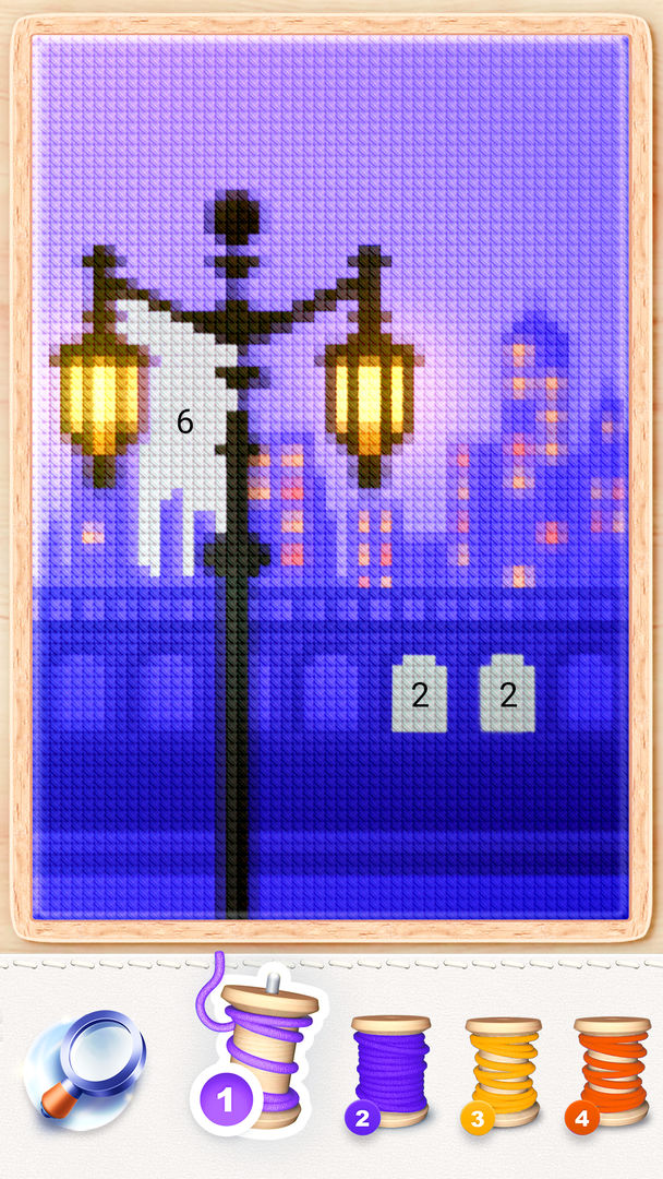 Screenshot of Magic Cross Stitch: Pixel Art