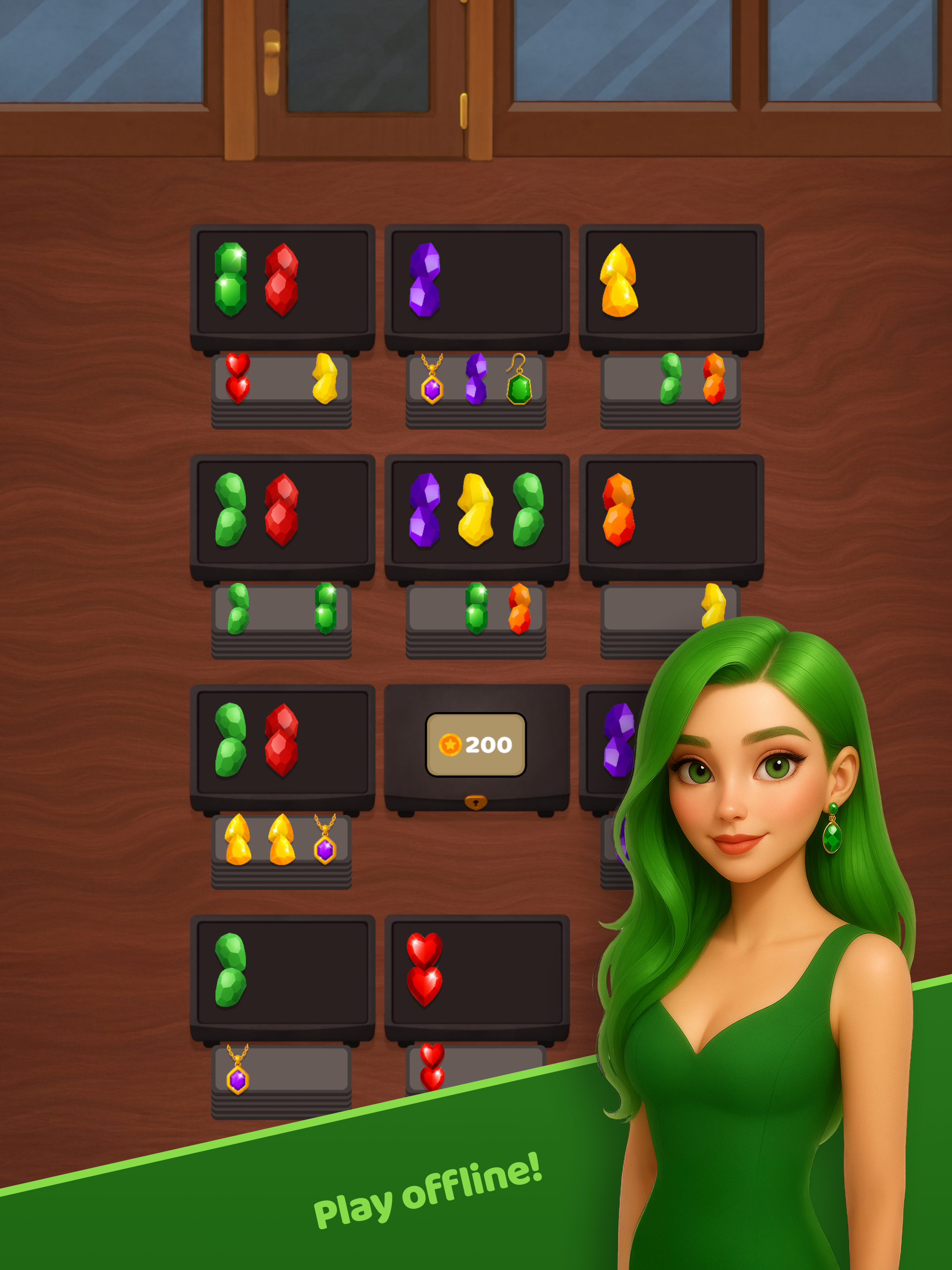 Jewelry Match Game Screenshot
