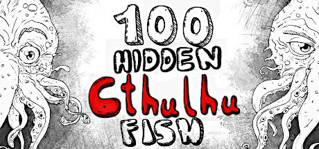 Banner of 100 hidden Cthulhu fish 