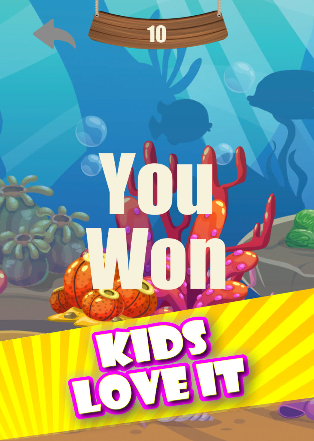 Memory game - Ocean fish Game Screenshot