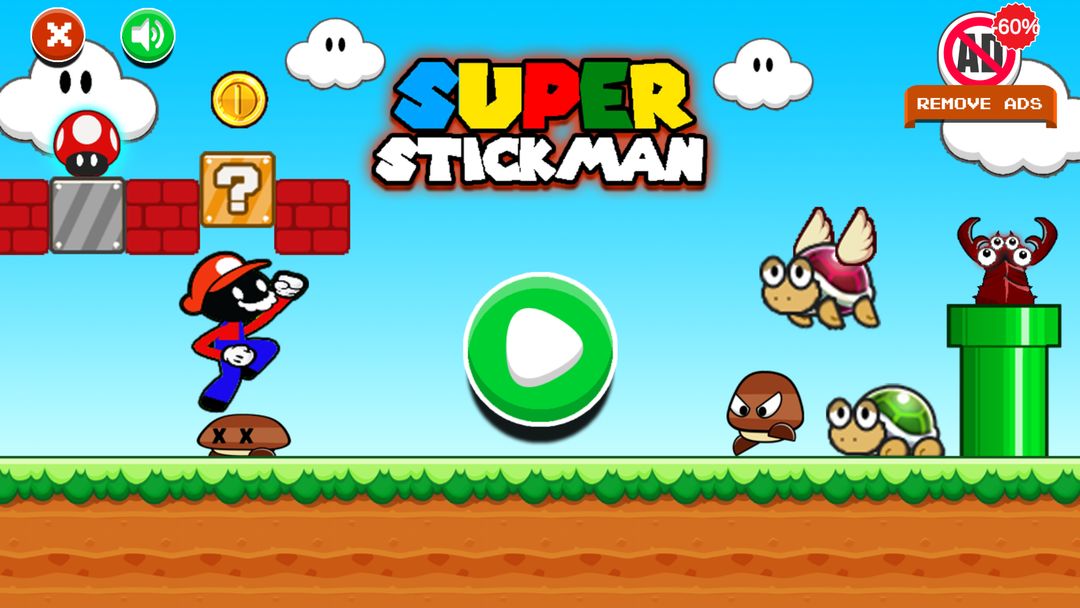 Red Super Stickman Go 게임 스크린 샷