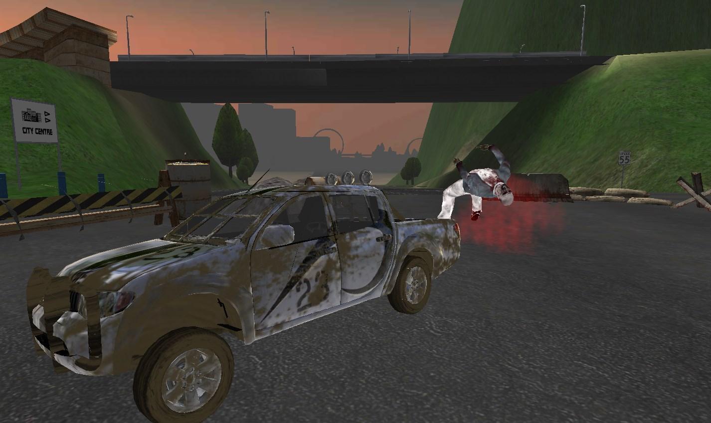 Truck Driving Zombie Road Kill Game Screenshot