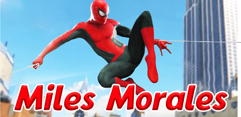 Banner of Spider Hero Rope Man Miles Morales 3.0