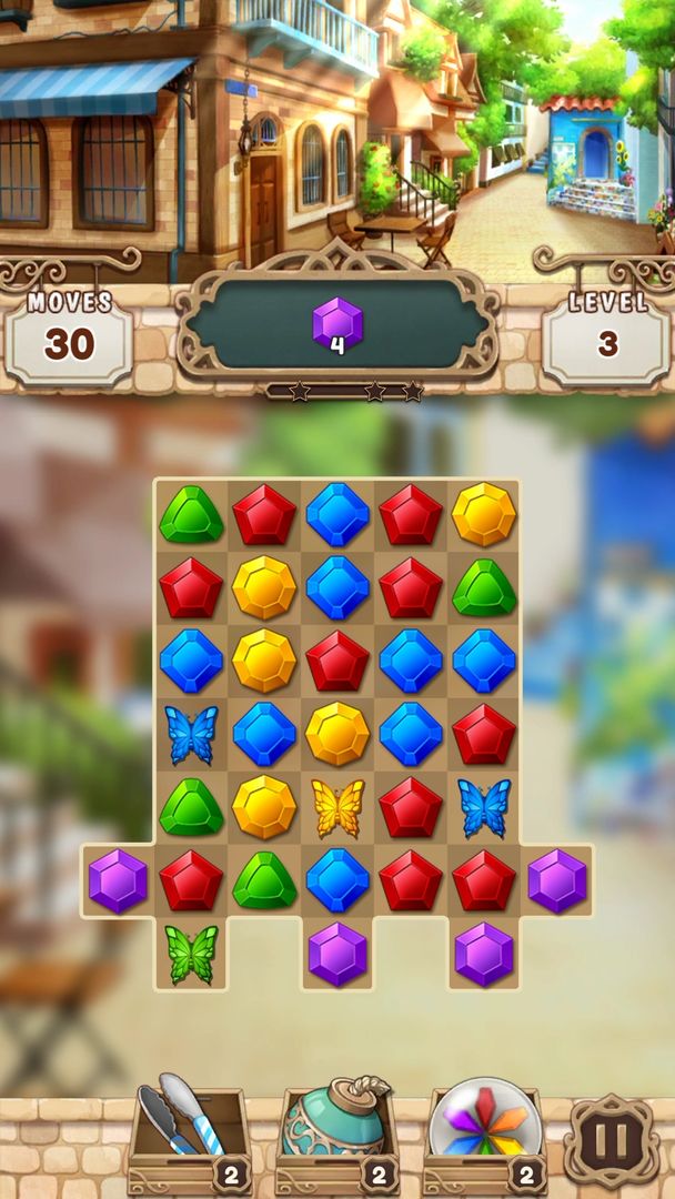 Cafe Terrace: Jewel Match 3 screenshot game