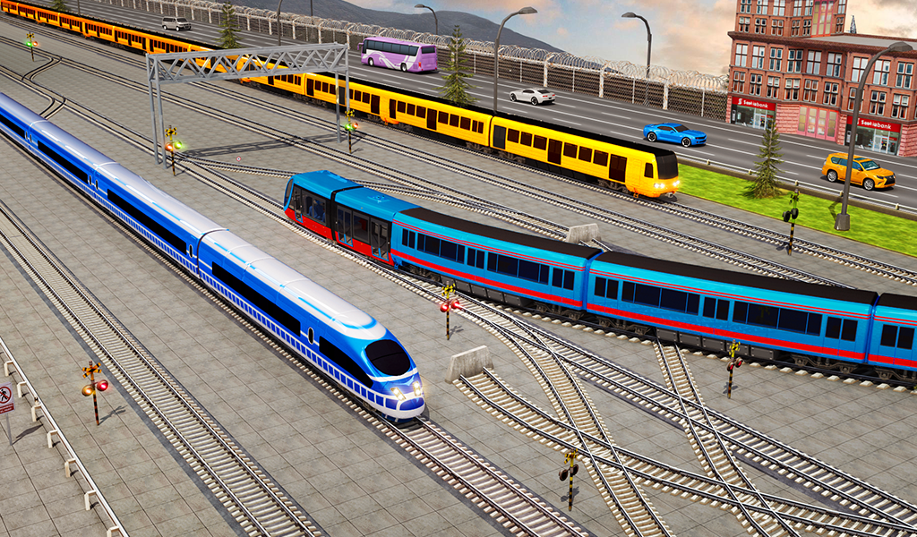 Indian Train City Pro Driving : Train Game Game Screenshot