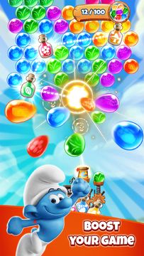 Smurfs Bubble Shooter Story Game Screenshot