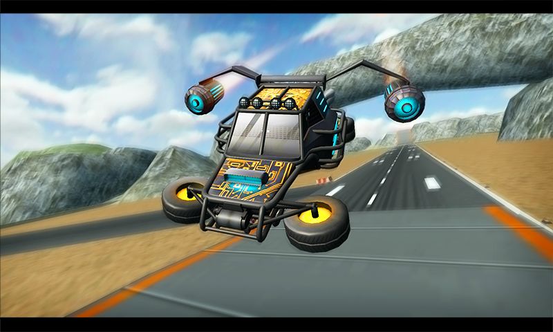 フライングスタントカーシミュレーター3D screenshot game