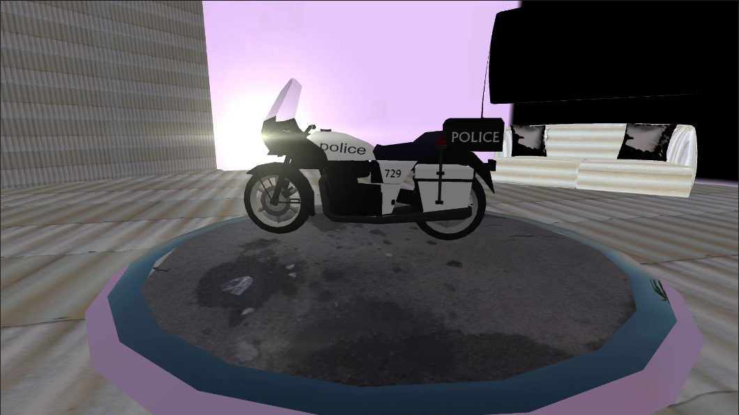 Riding a Motorcycle Simulator Game Screenshot