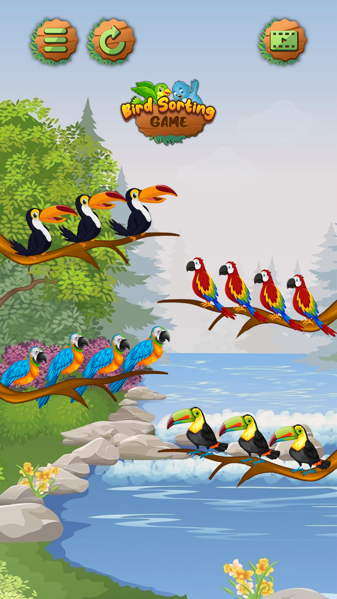 Screenshot 3 of Birds Sort Color- Puzzle Games 1.1