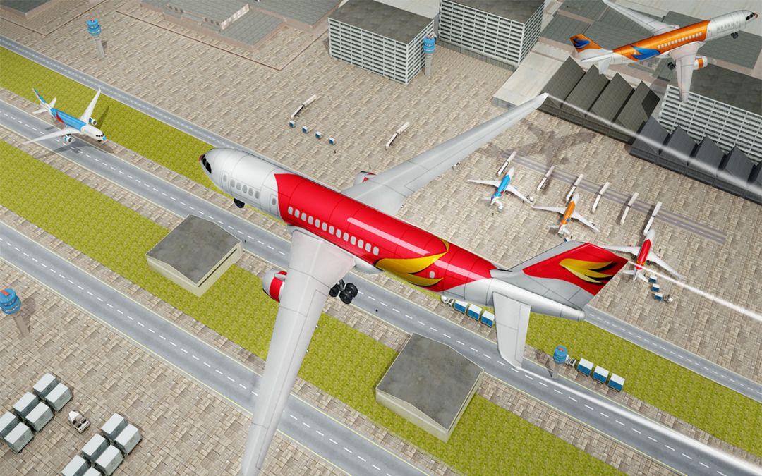 Fly Jet Flight Airplane Landing Simulator ภาพหน้าจอเกม