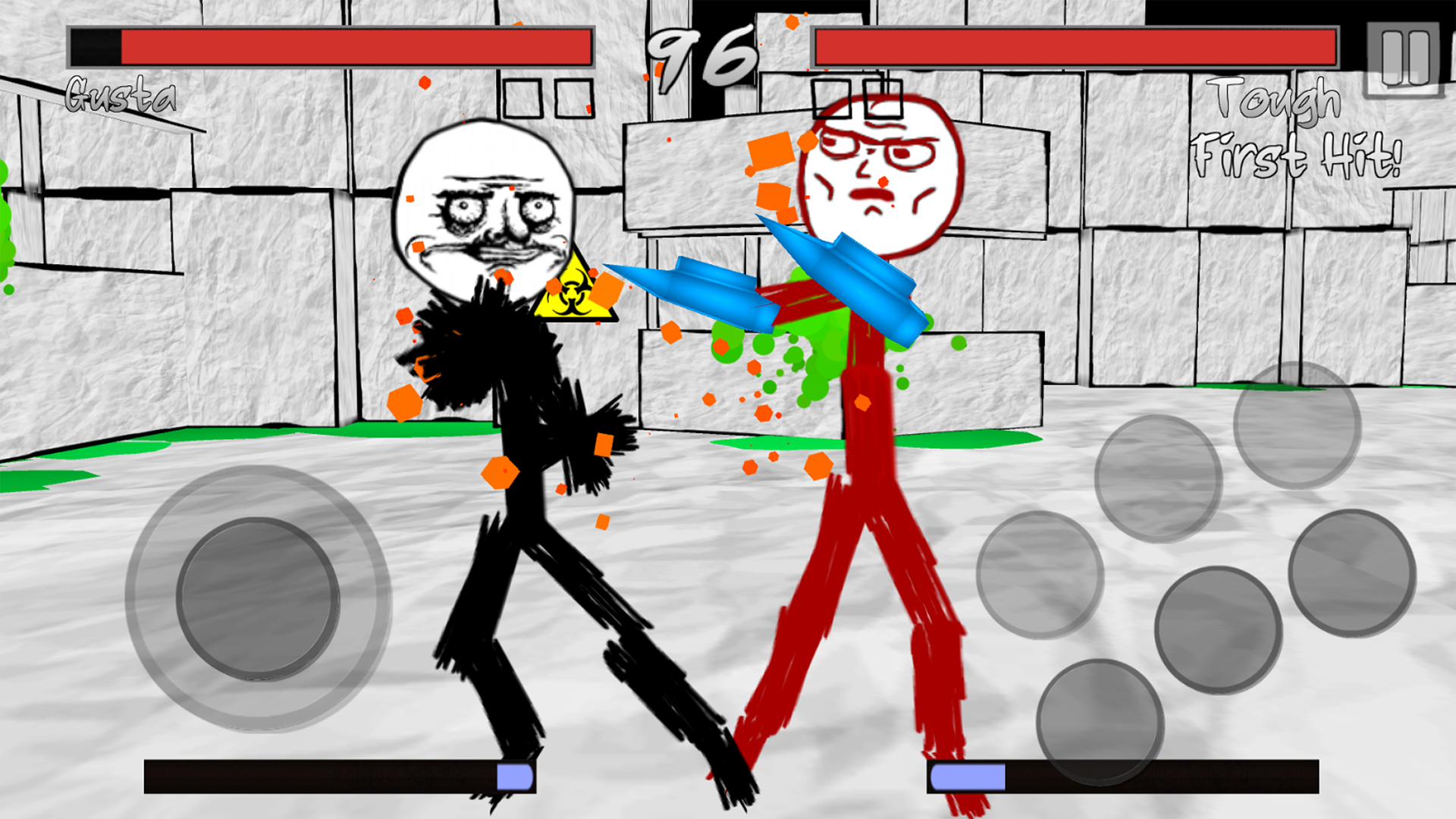 Cuplikan Layar Game Stickman Meme Fight