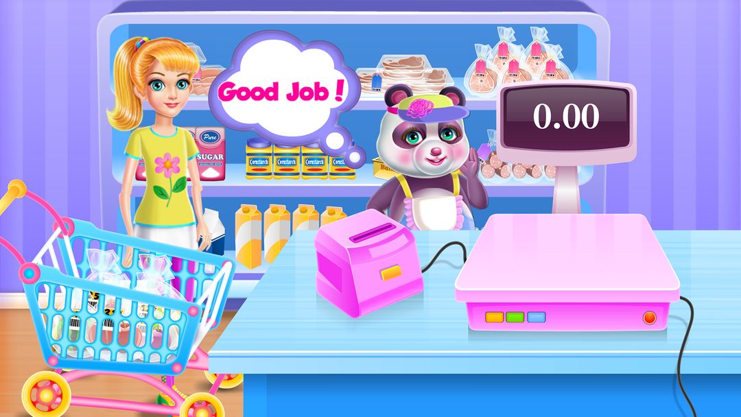 Panda Supermarket Manager 게임 스크린 샷