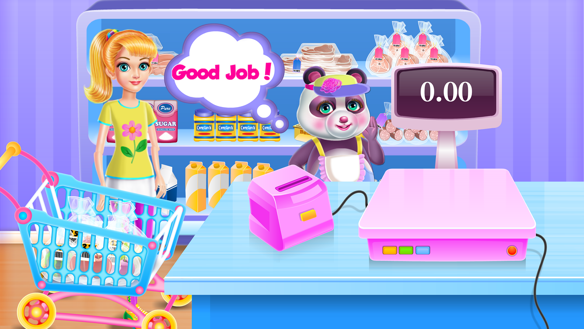 Panda Supermarket Manager Game Screenshot