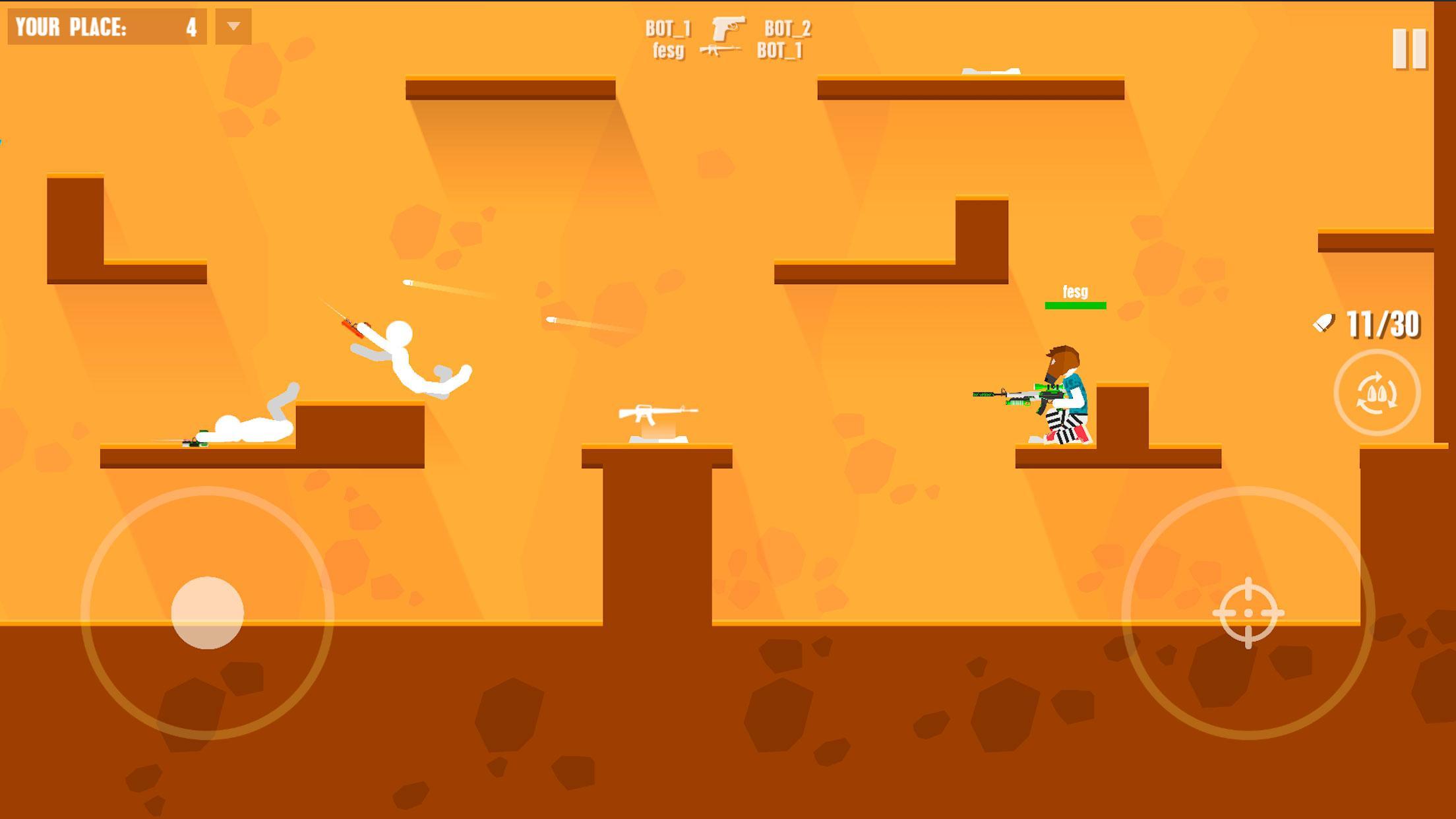 Stickman Battles: Online Shoot ภาพหน้าจอเกม